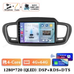Android 15 Car Radio For Kia Sorento 3 2015 2016 2017 2018 Multimedia BT GPS 5G WIFI Navigation 4G LTE Head Unit Video Player