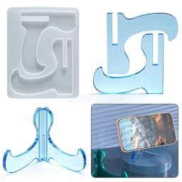 Stand Silicone Mold DIY Assembly Cellphone Photo Frame Holder Bracket Crystal Epoxy Resin Casting Mould Crafts Desktop Decor