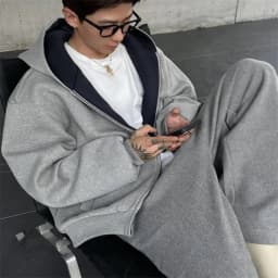 Autumn Winter Thick Zipper Hooded Sweatshirt for Men Korean Fashion Harajuku Loose Jacket Coat Streetwear Men Clothing
