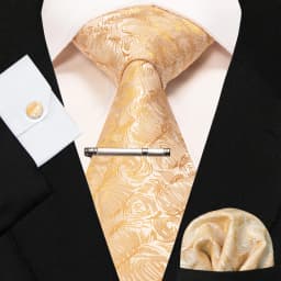 8cm Silk Mens Ties Green Black Ties Plaid Stripe Necktie Pocket Square Cufflinks Tie Clips Set Men's Wedding Business Party Tie