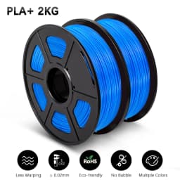 SUNLU 2KG 3D PLA/PETG/PLA PLUS/Clear Filament 1.75mm 2Roll 1KG 3D Printer Neatly Wound Filament for 3D Printer & 3D Pen