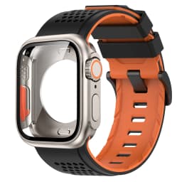 Silicone Band PC Case+Strap Screen Protective Cover for Apple Watch 11 10 9 8 7 6 SE3 46mm 44mm 45mm Change To Ultra 3/2 49mm