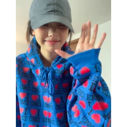 Retro Sweet Cool Design Printed Open Cardigan Sweatshirt Women's Spring Autumn Couple's Letter Heart Print Outerwear