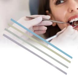 60PCS Dental Sandpaper Lightweight Portable Plastic Material 4 Colors Dental Sanding Strips for Tooth Polishing for Household