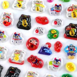2 pcs Japanese Style Lucky Cat Drop 3D Relief Stickers Scrapbooking Diy Journal Stationery Sticker Deco School Supplies Gift