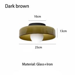 Modern Vintage Glass Ceiling Light Hallway Balcony Kitchen Light Bedroom Ceiling Light Multi-Colored Glass