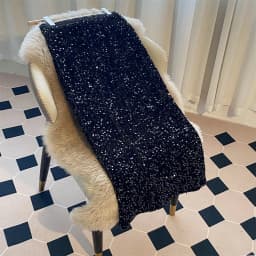 Shiny Velvet Sequin Half-length Slim Fit Straight Skirt High Waist Long Skirt Back Split Atmosphere New Style Women's Fashion