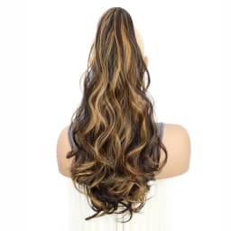Synthetic Long Curly Ponytail Heat-resistant Claw Clip in Hair Extension Daily Easy to Wear Hairpiece for Women