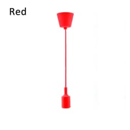 Adjustable Silicone Pendant Light Wholesale Vintage E27 Lamp Holder with Cord Bendable Ceiling Wall Lamp for Home Bar Decor