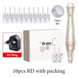 Dr.pen E30 with 12pcs Pen with Cartridges Nano Wireless Skin Care Kit Skin 0.25mm Needle Pen Skin Rejuvenation Machine