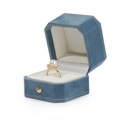 New Octagonal Jewelry Organizer Box for Earrings Ring Pendant Necklace Bracelet Storage Flannelette Vintage Gift Packaging Box