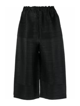 Miyake Summer New Women's Slim Pleated Open-ankle Wide-leg Pants