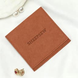 50pcs SHEEPSEW Microfiber Jewellery Envelope Pouches Custom Deboss Logo Multi Colors Jewelry Packaging Bag For Bridesmaid