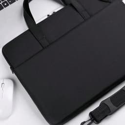 Custom Laptop Bag 14.96 Inch Personalized Name Embroidery Briefcase Women Men Business Shoulder Handbag Sleeve Case Cover Bag