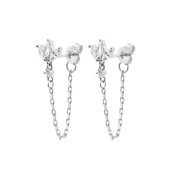 CRMYA Gold Silver Filled Hoop Earring CZ Zircon Heart Higgle Stud Earrings For Women Jewelry Earings Wholesale Aretes De Mujer
