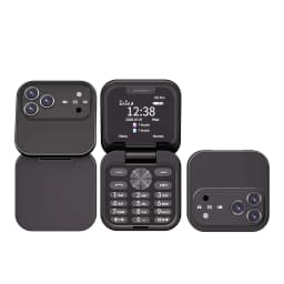 SERVO I18 Pro Flip Mobile Phone 2G GSM/4G LTE Network 1.77' Screen Dual SIM FM Radio Call Recording Blacklist Mini Fold Phone