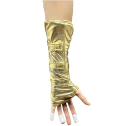 Impersonator Michael Jackson Costumes Stuff Golden Black and white ArmBrace Glove Punk Shows Imitation