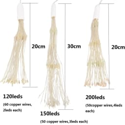 Fireworks String Lights LED Flower Garland Battery Powered Fairy Lights Outdoor For Christmas Camping Party Garden Terrace Decor