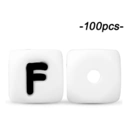 100Pcs 12mm Letter Silicone Beads for DIY Name Jewelry Making Bracelet Necklace Beaded Pen Accessories Keychain Beads Craft