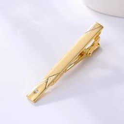 1Pcs Fashion Tie Clip for Men Copper Simple Bar Clasp Practical Mens Classic Tie Clips Clamp Pin Jewelry Necktie Wedding Gift