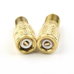2PCS Vacuum Pump Brass Adapter R410a Adapter 5/16 SAE F Quick Couplers To 1/4 SAE For Air Conditioning Adapter Quick Coupling