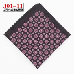 Men Pocket Square Print Real Satin Small Square Scarf Gentleman Business Suit Shirt Chest Scarf Handkerchief 24*24cm