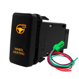 Amber Led Light 12V Car Push Button Switch Winch A/C ON OFF For Toyota 4Runner Tacoma Land Cruiser Reiz Hilux Prado FJ Cruiser