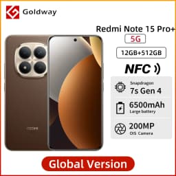 Xiaomi Redmi Note 15 Pro Plus 5G Global Version Cellphone Snapdragon 7s Gen 4 200MP Main Camera 6500mAh Battery 6.83" 120Hz NFC