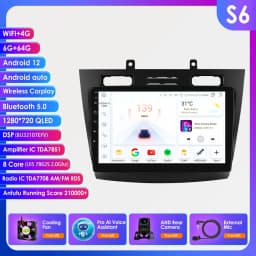 4G 8Core Android 13 Car radio GPS Stereo for FORD Transit /Tourneo Connect 2005-2014 multimedia player Autoradio 2DIN BT Carplay