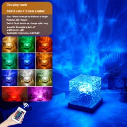 New Intelligent Holographic Night Light Projector Plug Play Hd Star Projector 360° Adjustable Galaxy Ocean Lamp Bedroom Ceiling