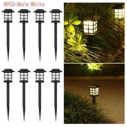 8 Pack Solar Pathway Lights Outdoor Waterproof LED for Garden Yard Patio Walkway Driveway Landscape Lawn Lamp Auto On Decor