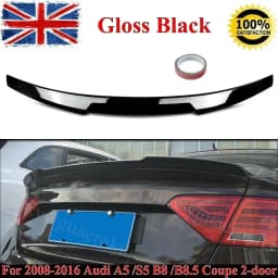 Gloss Black Duckbill Rear Spoiler Wing Lip For Audi A5 B8 B8.5 2Dr Coupe 2008-16
