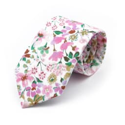 47 Styles Floral Ties For Men Women Elegant Beautiful Flower Printed Necktie Narrow Skinny Cravat Fit Wedding Party Workplace