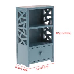 1/6 1/12 Dollhouse Miniature Bookcase Storage Rack Mini Wood Cherry Display Shelf Cabinet Cupboard Doll House Furniture Model