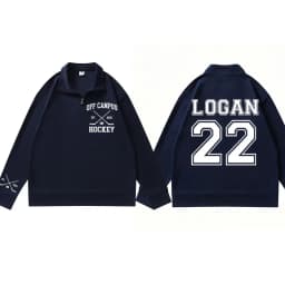 Briar Hockey Sweatshirt Off-Campus Pullover Quarter Zip Hockey Romance Sweatshirts Briar U Campus Hockey Clothes Male Clothing