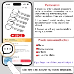Stainless Steel Anti-lost  Customized Phone Number Key Chain for Women Men Personalized Laser Engraved Names  Bar Key Ring