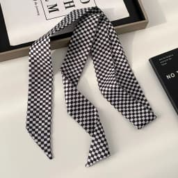 Women Narrow Long Scarf 150x4cm Polka Dot Tie Bag Ribbon Headband Choker Streamer Lady Accessories
