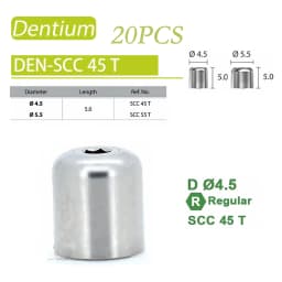 Dental Healing Abutment Healing Cover Screw/Cap High Precision Titanium Compatible with Dentium Implant System
