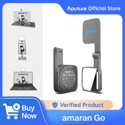 amaran Go Ultra-Compact Built-in Mirrored Mini LED Phone Light Magnetic Mount Versatile Flip Design for Vlog Selfies by Aputure