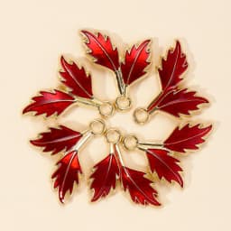 10Pcs 4 Colors New Enamel Maple Leaf Charm 19*24mm Pendant For DIY Necklace Earrings Keychain Jewelry Findings Making Wholesale