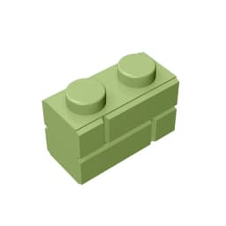 Gobricks GDS-631 Profile brick 1x2 single gro. compatible with lego 98283 children's DIY Educational Building Blocks Technical