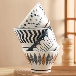 4/5 Pcs Japanese Minimalist Cone Bowls Multi-Purpose for Pasta/Soup/Salad Oven & Microwave & Dishwasher Safe