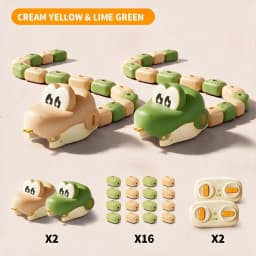 New Electric Remote-Controlled Snake Magnet Car,Parent-Child Interactive MultiPlayer Battle Toy,Christmas Birthday Gift for Kids