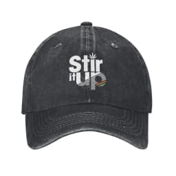Get Up Stand Up Reggae Rasta Baseball Cap Vintage Distressed Denim Washed Bob Marley Snapback Hat Unisex Adjustable Fit Cap