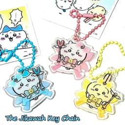 Acrylic Cartoon Keychains Cute Usagi Hachiware Figure Anime Keyring Backpack Pendant Decoration Keychain Accessories Key Chains