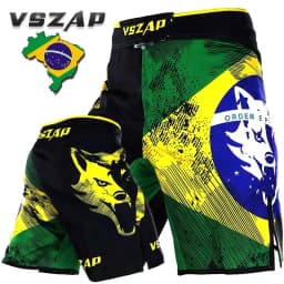 VSZAP MMA Fight Shorts for Men Durable Training Shorts Grappling Boxing Kickboxing BJJ No Gi Sparring Workout Fighting Shorts