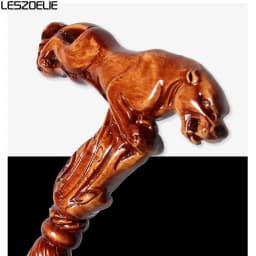 4 Styles 95cm Leopard German Beech Wooden Stick Men Eagle-Head Fashionable Canes Women Christmas Walking Stick Owl Canes