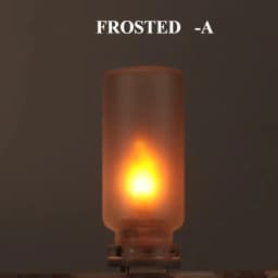USB Flame Flickering Night Light 5v Frosted Clear Glass LED Flickering Dynamic Candle Light DIY Car Home Atmosphere Lighting