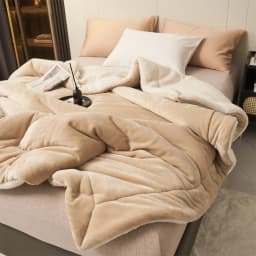 Weighted Winter Blanket for Bed Sofa Warm Thick Throw Blanket Fluffy Plush Solid Soft Fleece Blanket For Single Double Size