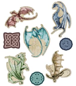 1Pack Vintage Medieval Wizards and Dragons Sticker DIY Craft Scrapbooking Album Junk Journal Decorative Stickers